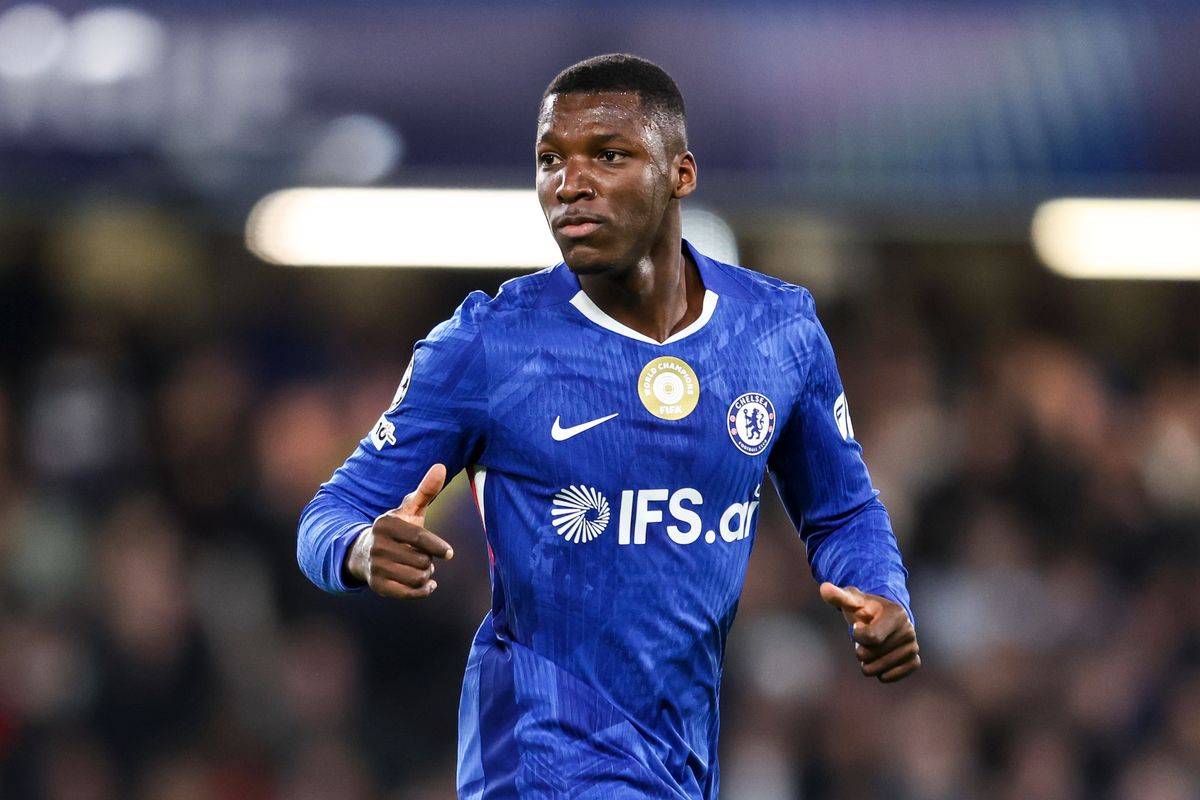 Moisés Caicedoof Chelsea during the UEFA Champions League 2025/26 Round of 16 Second Leg match between Chelsea FC and Paris Saint-Germain FC at Stamford Bridge on March 17, 2026 in London, England