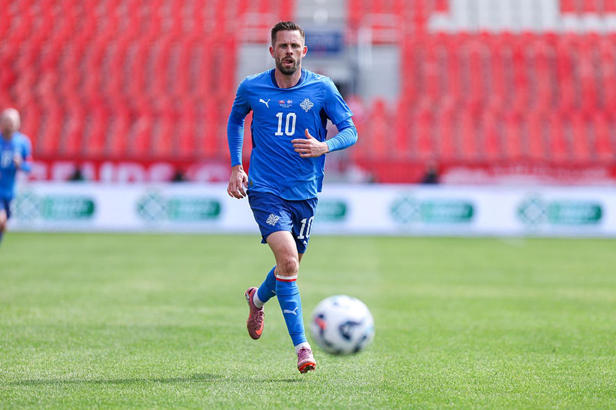 Gylfi Sigurdsson playing for Iceland