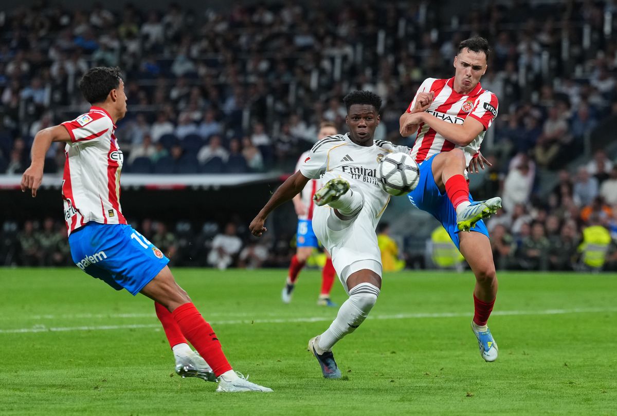 Aurelien Tchouameni in action for Real Madrid against Girona FC