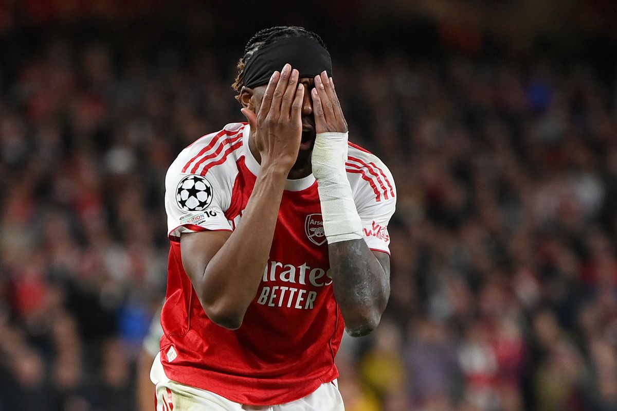 Noni Madueke limped off during Arsenal's Champions League clash against Sporting