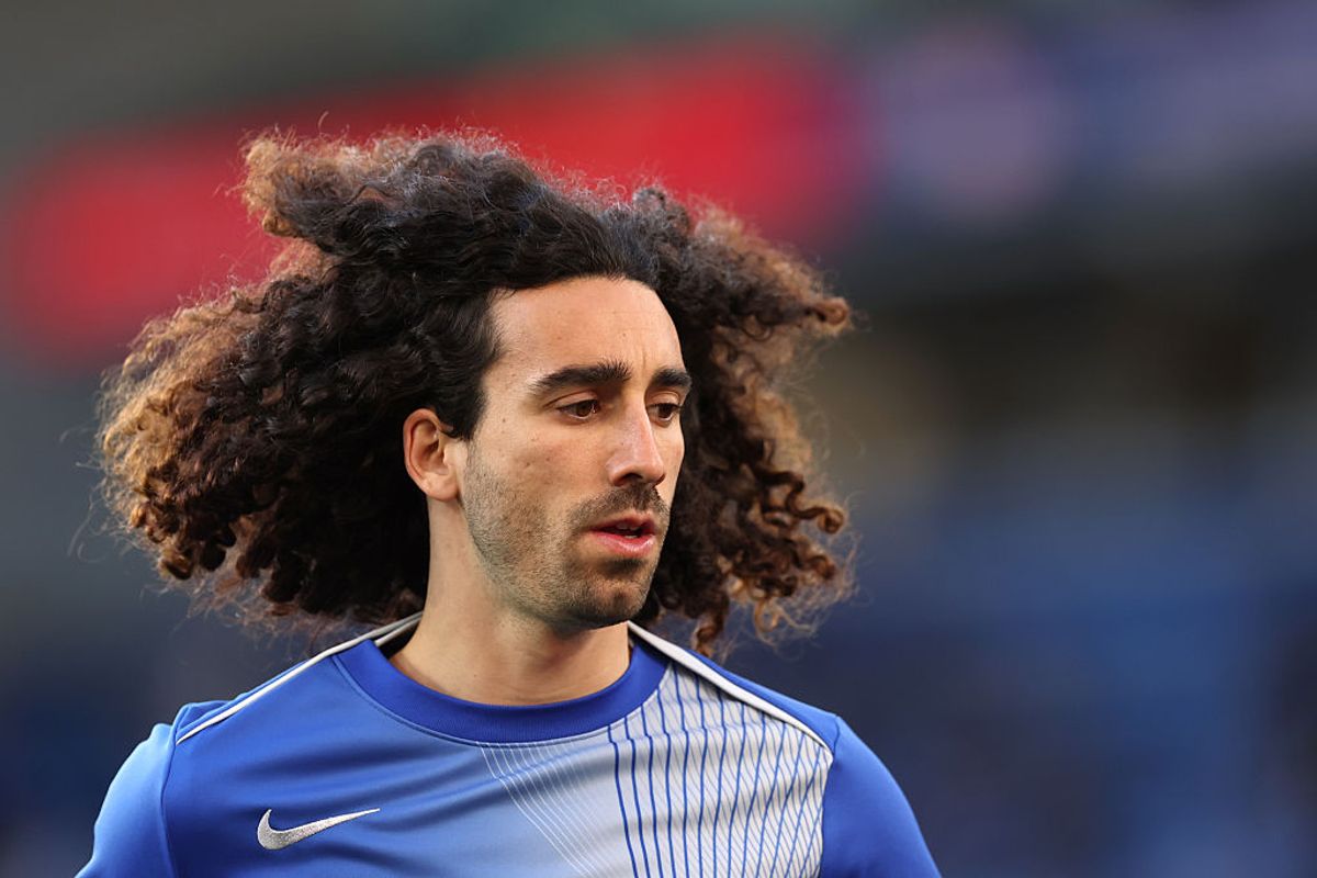 Chelsea defender Marc Cucurella before the game with Brighton