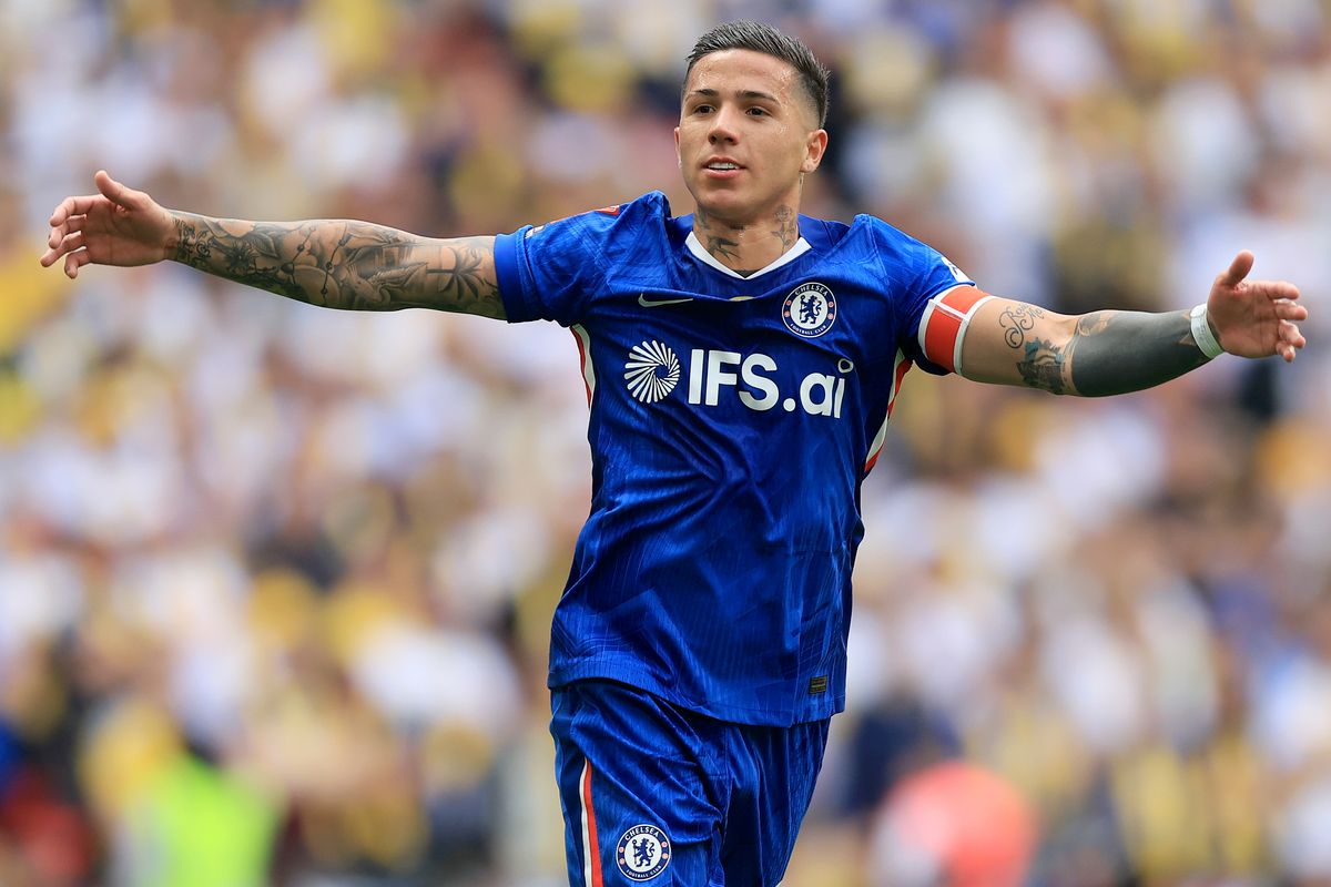  Enzo Fernandez of Chelsea celebrates 