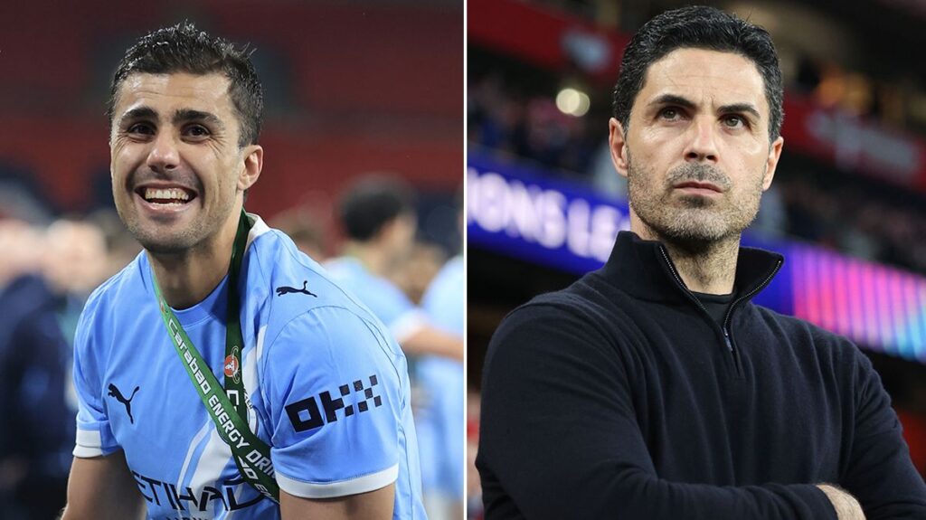 Rodri's Arsenal dig leads to fresh Mikel Arteta approach as he lays out Man City goal