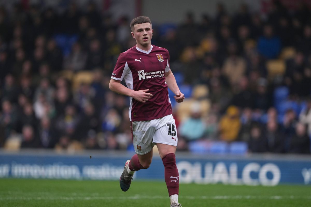 Jake Evans has spent the second half of the season on loan at Northampton from Leicester City