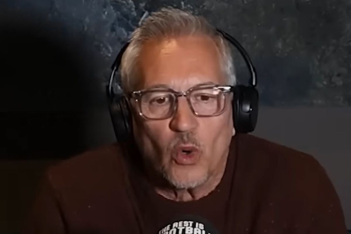 Gary Lineker speaks on a podcast 