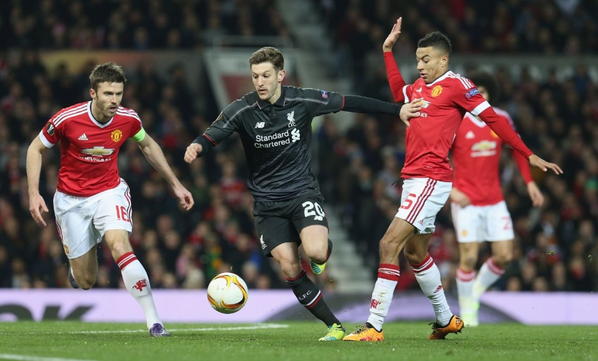 Michael Carrick and Jesse Lingard together in their Manchester United playing days