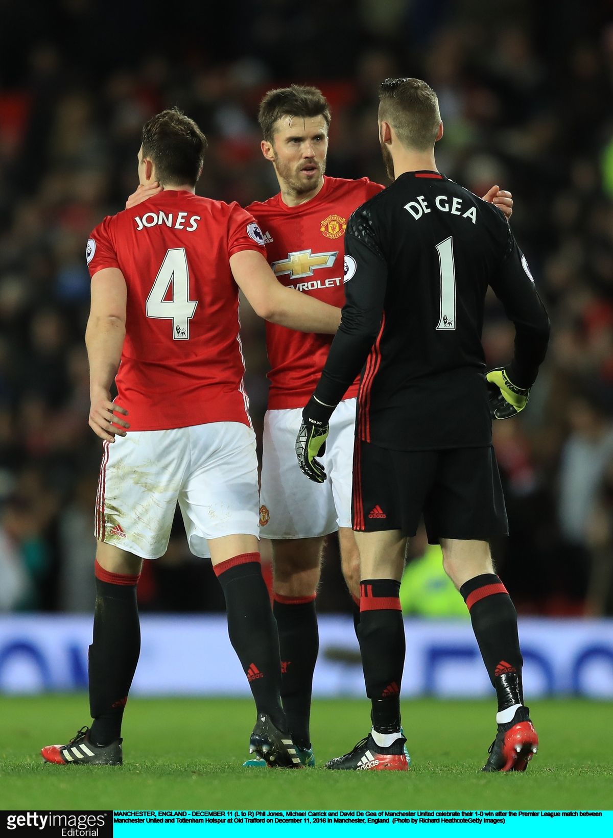 Michael Carrick and De Gea