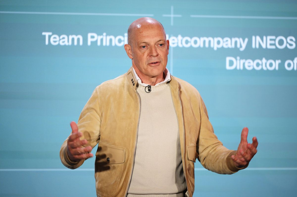 Sir Dave Brailsford, Team Principal and Director of Sport for INEOS during the Netcompany INEOS Cycling Team press conference