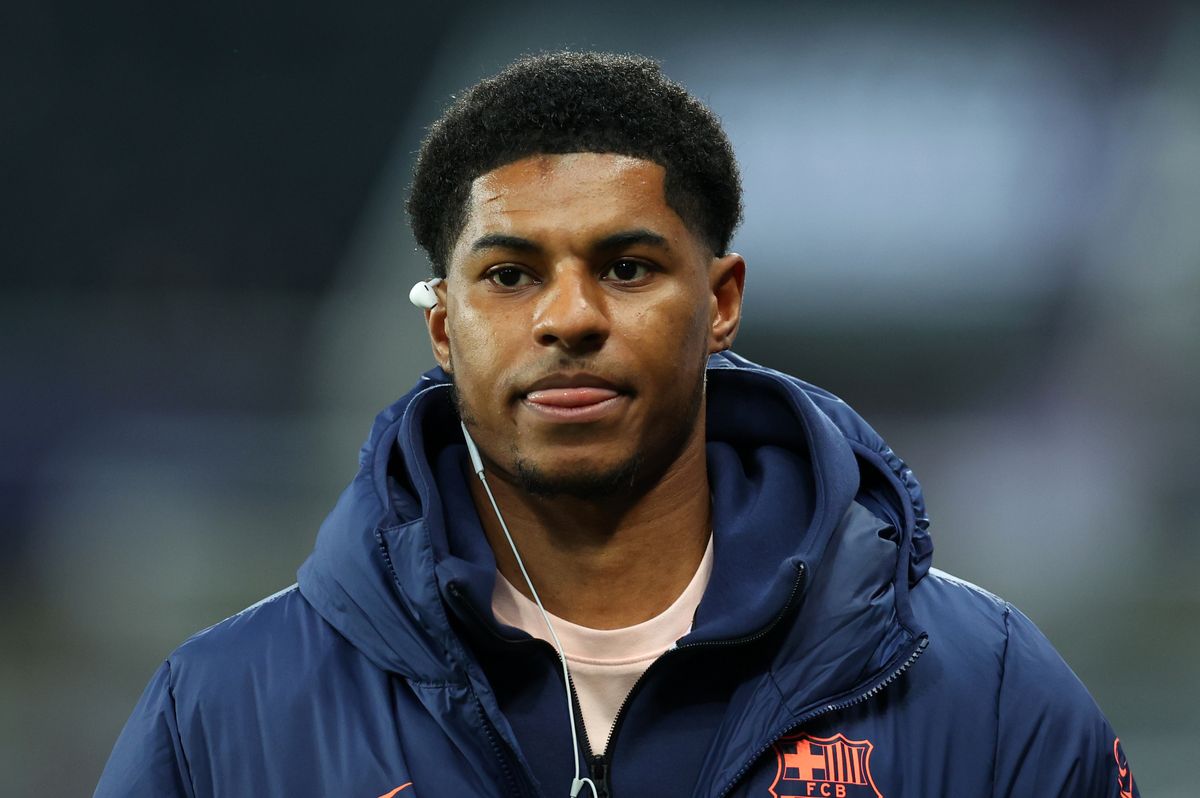 Marcus Rashford at Newcastle vs Barcelona