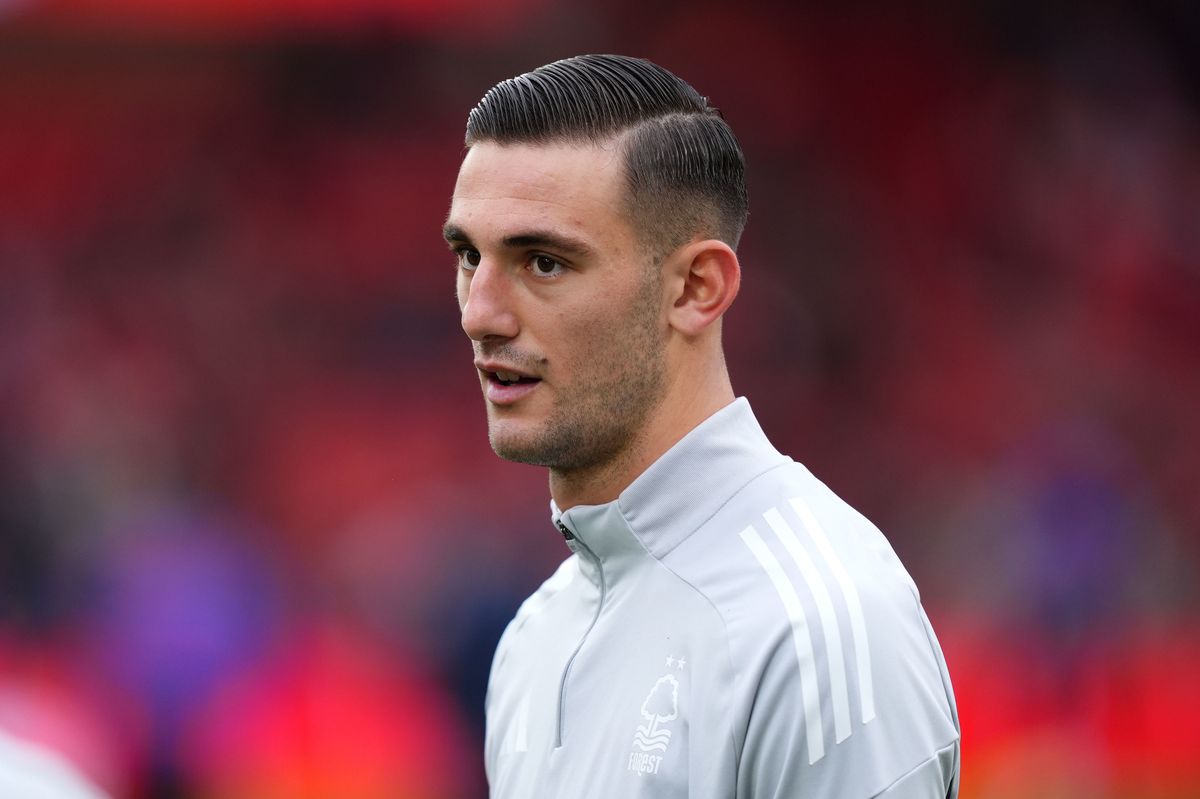 Nottingham Forest striker Lorenzo Lucca