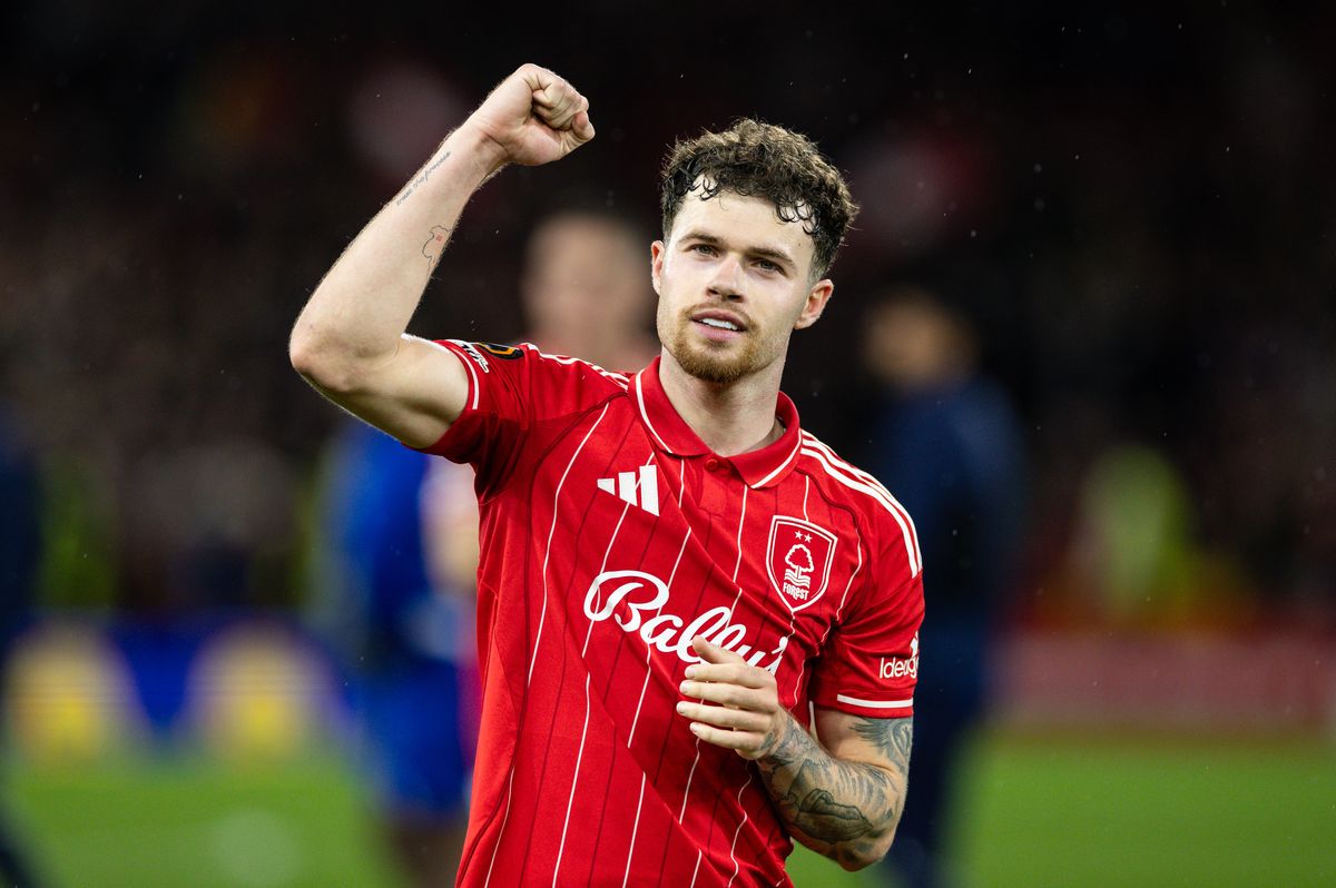 Nottingham Forest's Neco Williams after victory over Porto in the Europa League quarter-finals