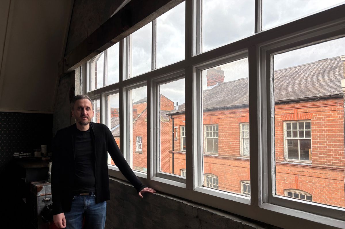 Owner Pete Gardner in Silver Street chocolate shop Cocoa Amore.