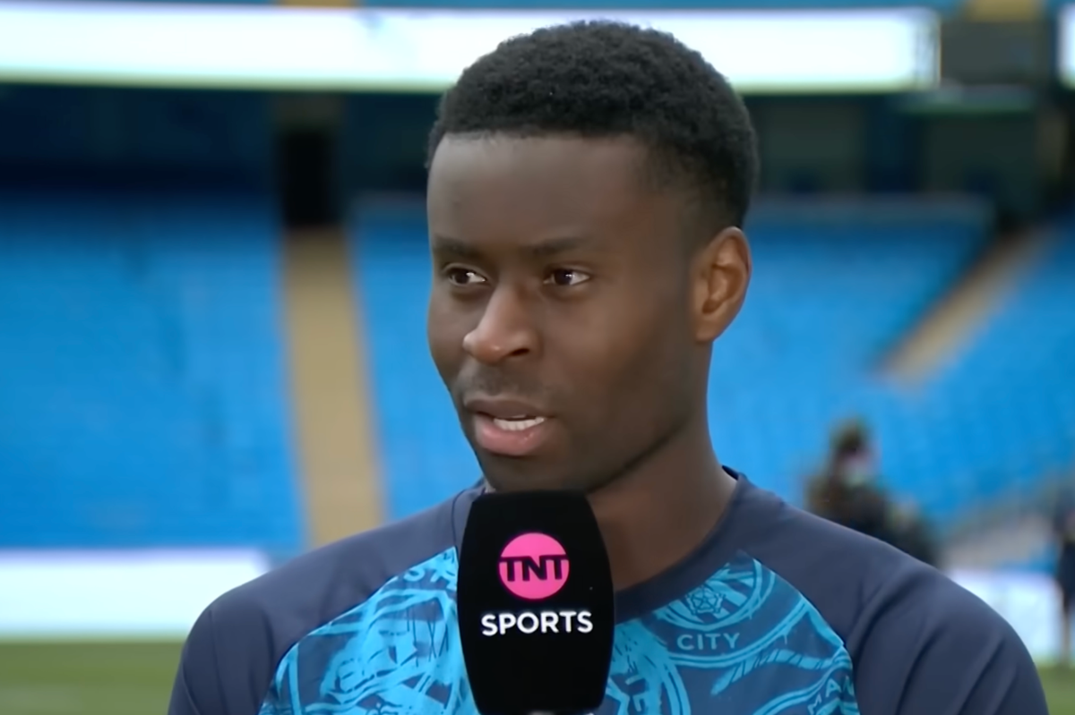 Marc Guehi talking on TNT Sports