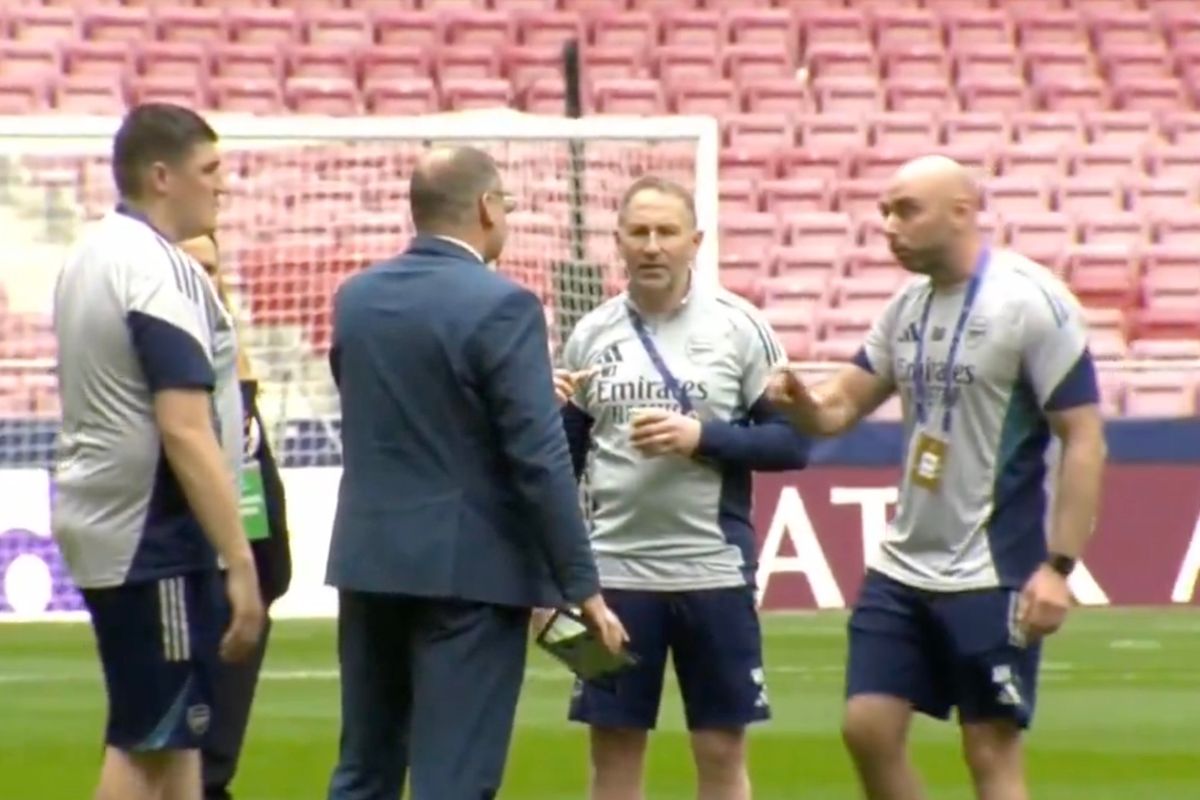 Arsenal's staff asked that UEFA measure the grass length