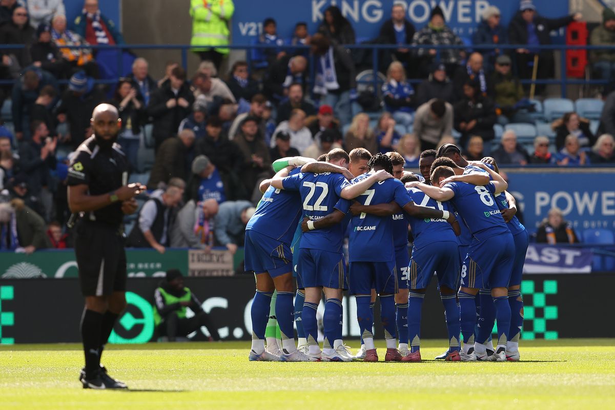 The Leicester City squad before Saturday's defeat to Swansea