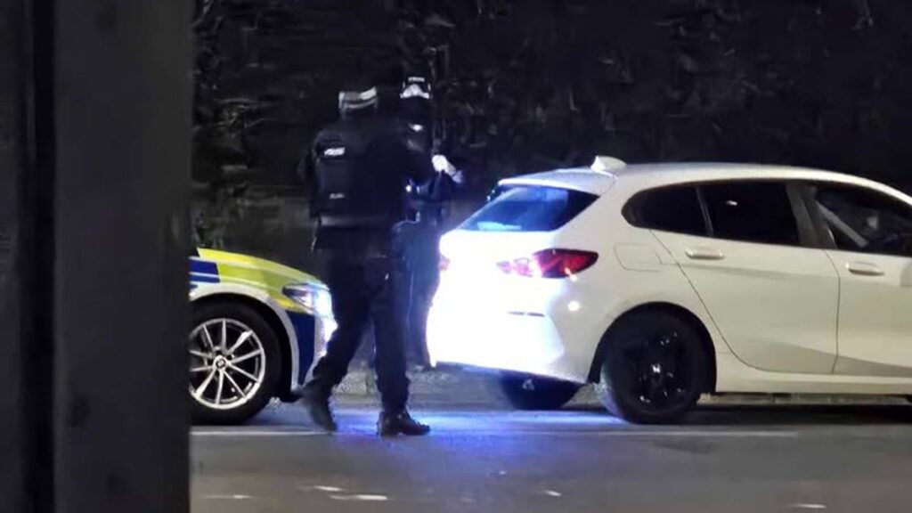 Armed police swarm Leicester city centre as man arrested over double stabbing