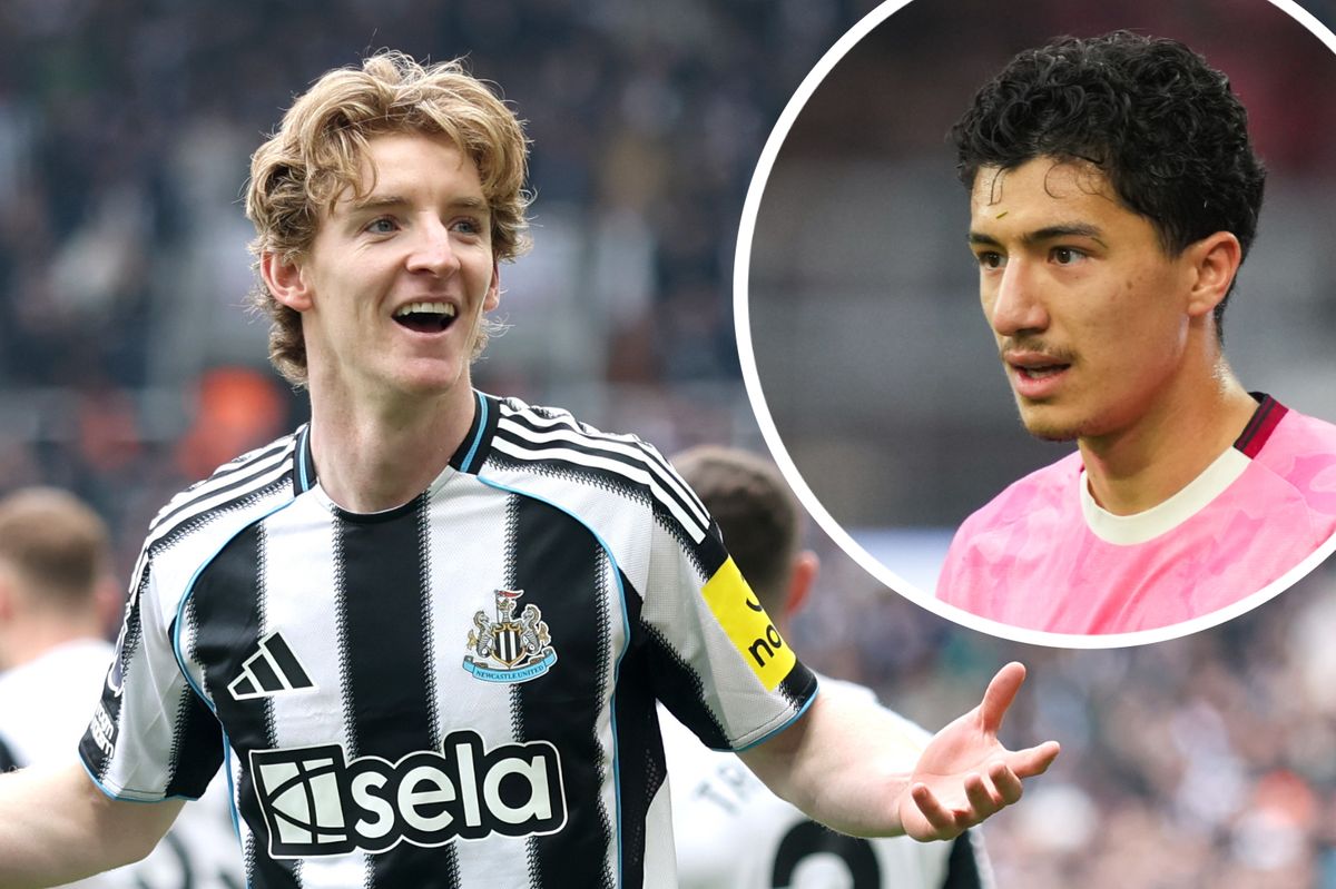 Newcastle United winger Anthony Gordon and Bayer Leverkusen star Ibrahim Maza