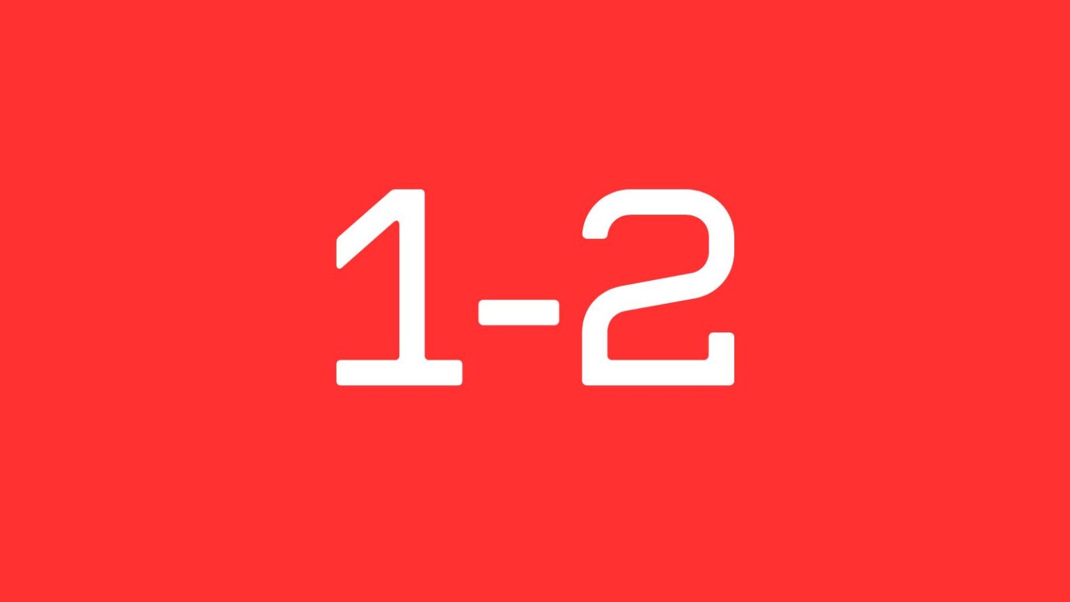 1-2 two one arsenal