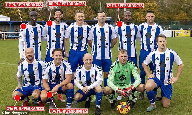 The club have an unusual amount of quality within their ranks (Pictured: Papiss Cisse, George Boyd, Tom Rodgers, Blake Norton, Maynor Figueroa, Neil Chappell; BOTTOM ROW: Stephen Ireland, Danny Drinkwater, Owen Trainor, Ben Jackson, Rory Fallon)