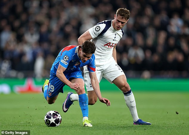 Igor Tudor was criticised for playing Micky van de Ven (right) at left back, but that is where the Dutchman plays for his country and De Zerbi may prefer the solidity he offers