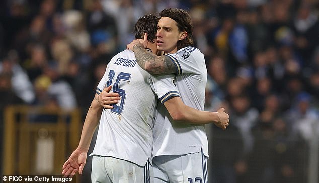 Arsenal's Riccardo Calafiori's was among the Italian players to come under fire after their loss to Bosnia