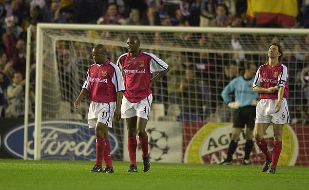 Arsenal were knocked out by Valencia on away goals in the 2000-1 Champions League
