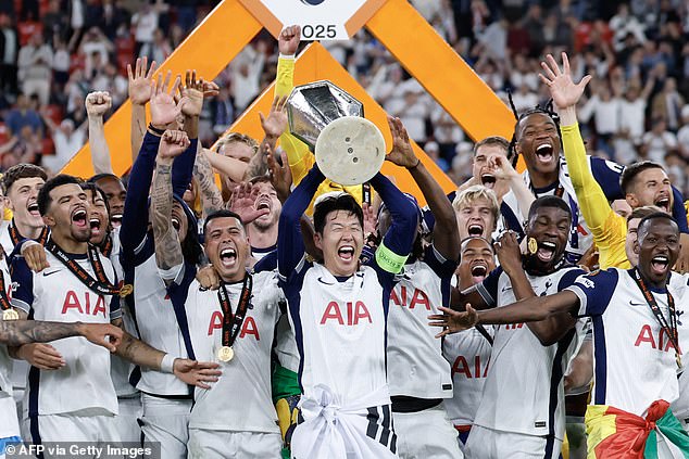 The Premier League had six teams in the Champions League this season after Tottenham won the Europa League in 2024-25