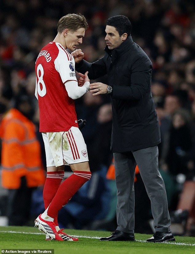Arteta’s backing of Odegaard was absolute when asked about his place in the team