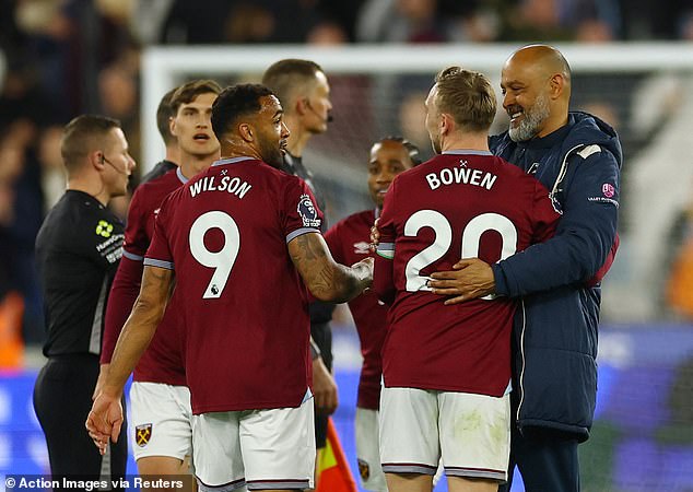 Nuno Espirito Santo (right) has West Ham believing they can avoid Premier League relegation