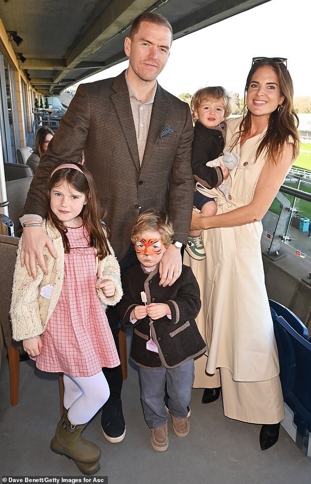 Her Instagram offers a polished window into a world of sun-soaked beaches, designer outfits and carefully curated family moments with her three young children and wealthy husband Max Darnton