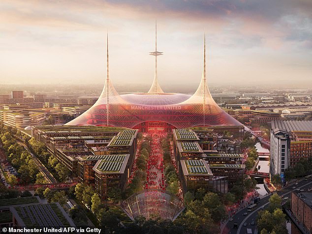 Foster + Partners' illustration of United's prospective 'Wembley of the North', released in March last year