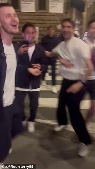 Palace stars joined fans out in the city after reaching the Conference League semi-finals