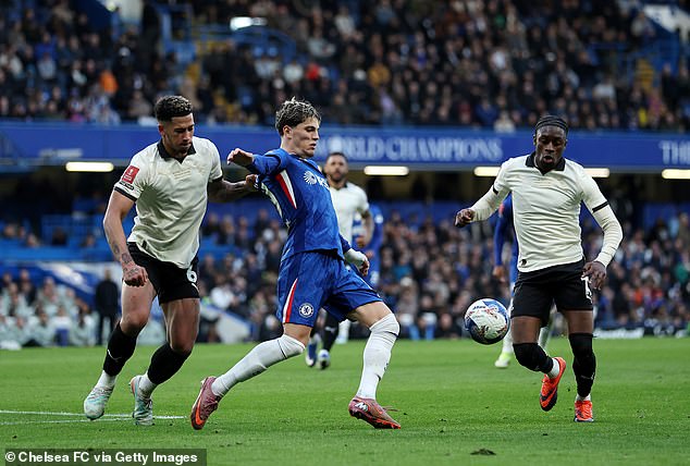 Garnacho has eight goals for Chelsea this season but four of them have come against EFL sides in the cups