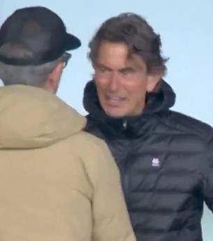 The former Brentford manager greeted fans in the company of the Bees' sporting director