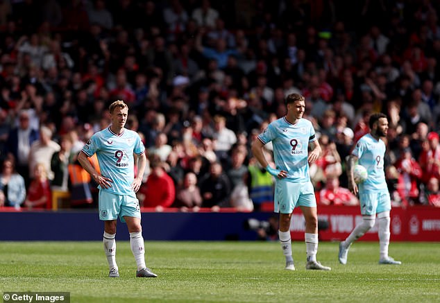 For Burnley, it was another dismal showing as they slide towards the Championship