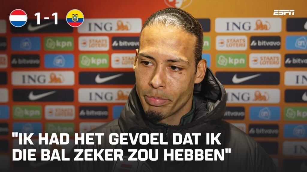 VIRGIL VAN DIJK snapt niets van rode kaart voor DENZEL DUMFRIES 🤨🟥 | Interview
