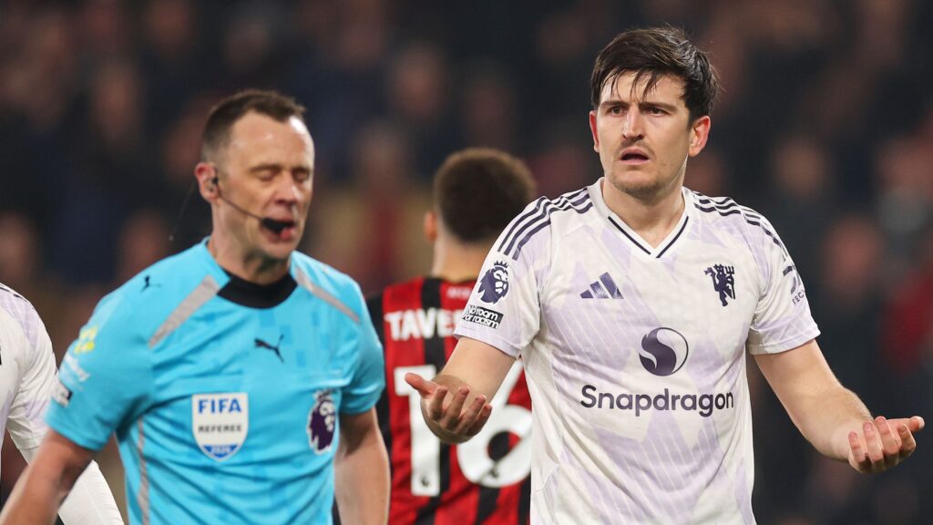 Harry Maguire charged by the FA: Man Utd star at risk of extended ban after red card in Bournemouth clash