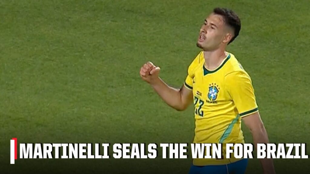 Gabriel Martinelli adds the finishing touch for Brazil in a 3-1 win | ESPN FC