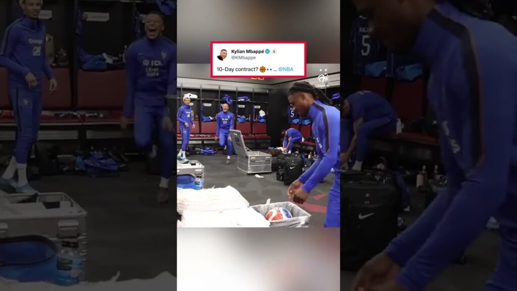 Who should give Mbappé a 10-day contract? 🤔😂 (via equipedefrance/X)