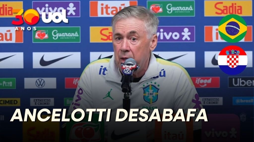 ANCELOTTI PÕE MARQUINHOS E VINI ANTE CROÁCIA E LAMENTA: 'NÃO QUERIA TESTAR'