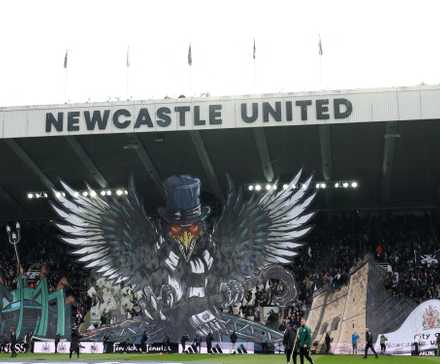 Newcastle fans before Tyne-Wear derby