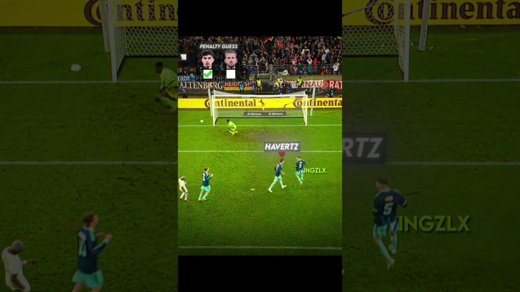 Can you guess which way Kai Havertz and Harry Kane struck? ⚽🤔