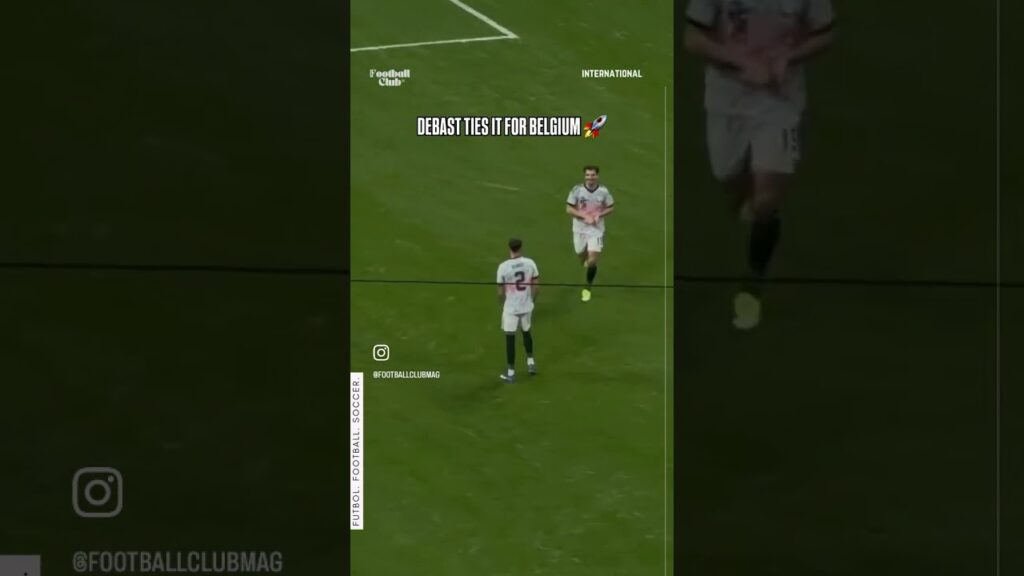 zeno debast ties it for Belgium and it's a close game at halftime!