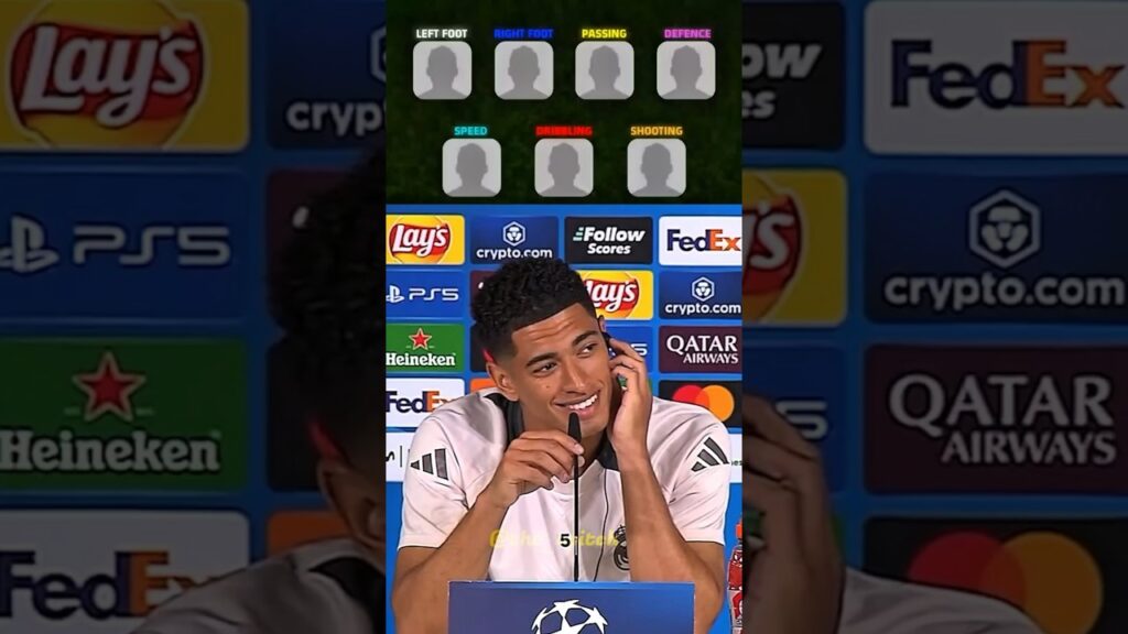 Jude Bellingham picked his favourite players based on their skill 😱🔥 #efootball2023 #efootball2024