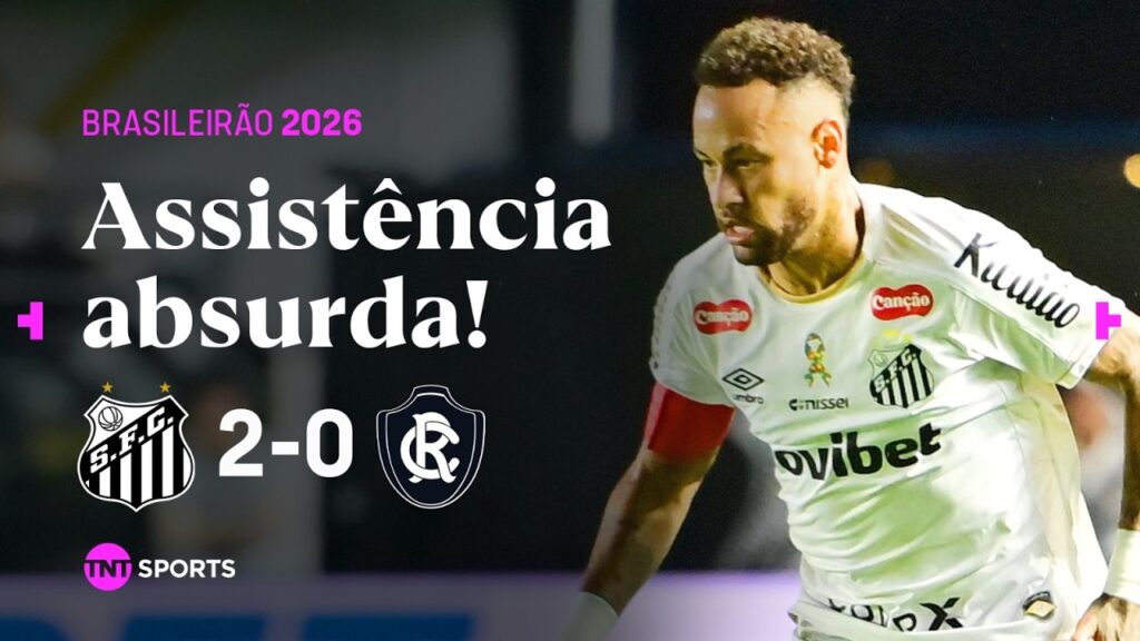 NEYMAR DÁ PASSE DE GÊNIO, PARTICIPA DE OUTRO GOL E PEIXE SOBE NA TABELA! SANTOS 2X0 REMO