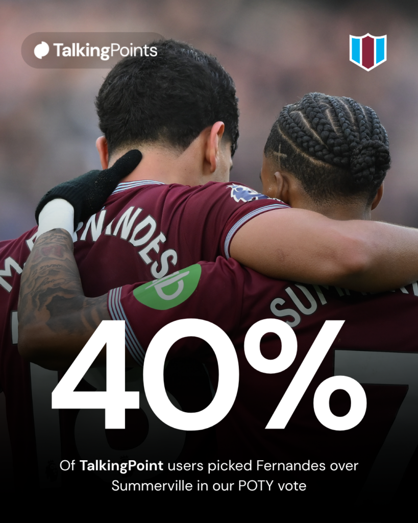 Mateus Fernandes of West Ham United celebrates his goal with Crysencio Summerville of West Ham United during the Premier League match between West Ham United and Sunderland at the London Stadium in Stratford, England, on January 24, 2026.