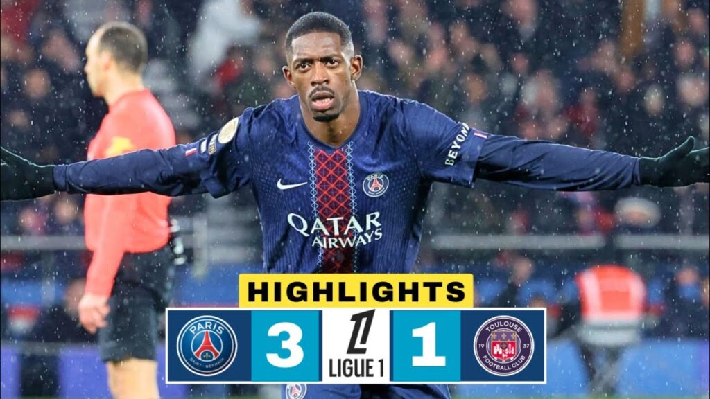 PSG vs Toulouse 3-1 Resumé | Ousmane Dembele Goals | Ligue 1 Highlights | But de Gonçalo Ramos