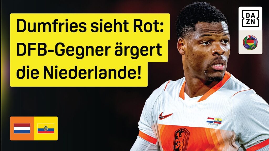 Dumfries fliegt nach zwölf Minuten vom Platz: Niederlande - Ecuador | Friendlies | DAZN Highlights