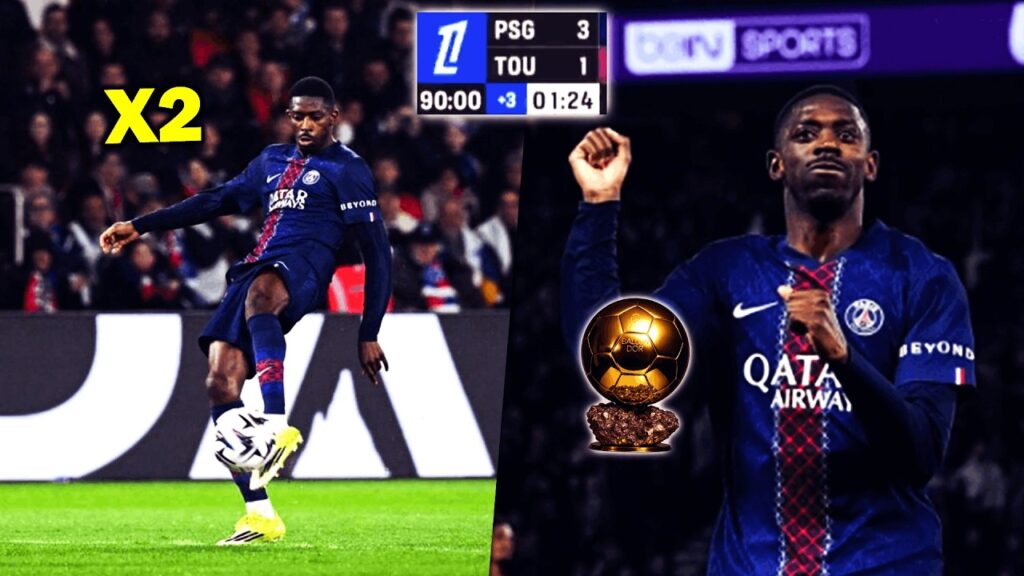 LE BUT DINGUE DE DEMBÉLÉ EN REPRISE DE VOLÉE... PSG 3-1 TOULOUSE : BALLON D'OR ! (bonus)