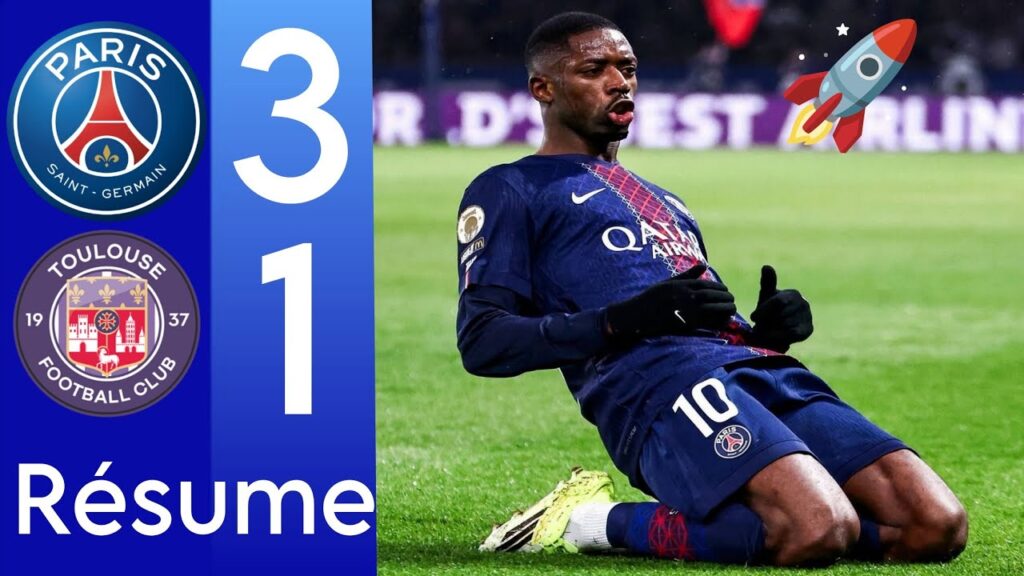PSG vs Toulouse 3-1 Highlights & All Goals • Dembélé brace 😱🔥 Ousmane Dembélé 2 Goal